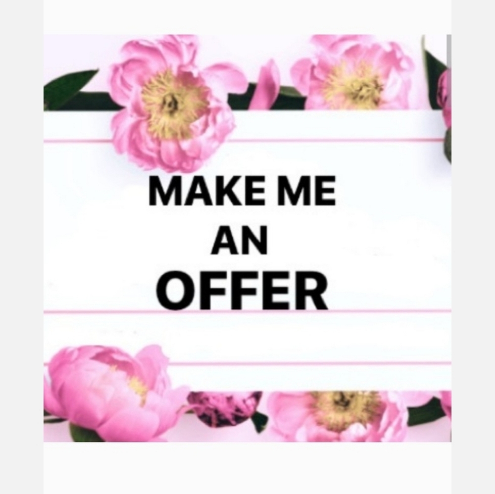 Make Me An Offer Sign - Pink Floral Design